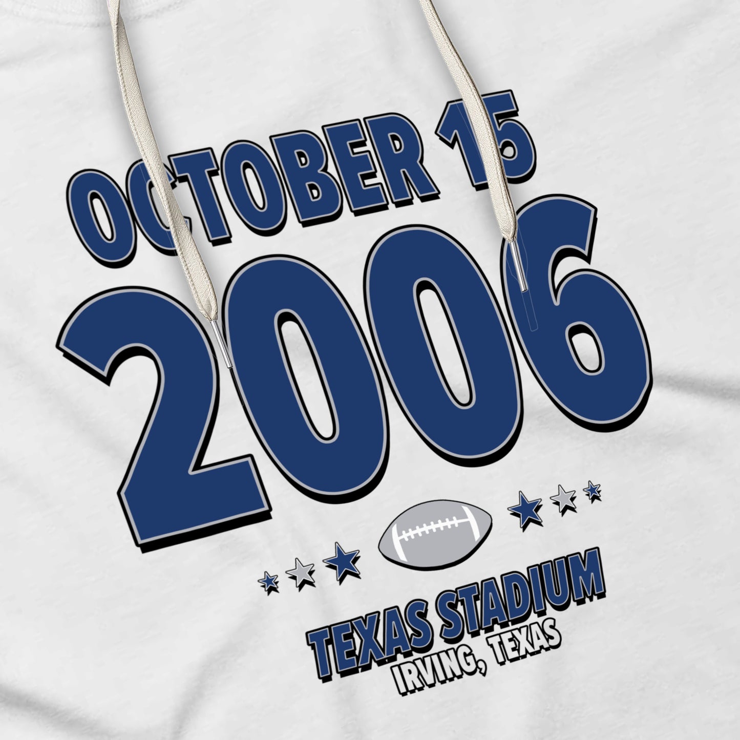 Dallas Football – October 15, 2006 – Hoodie (Black & White)