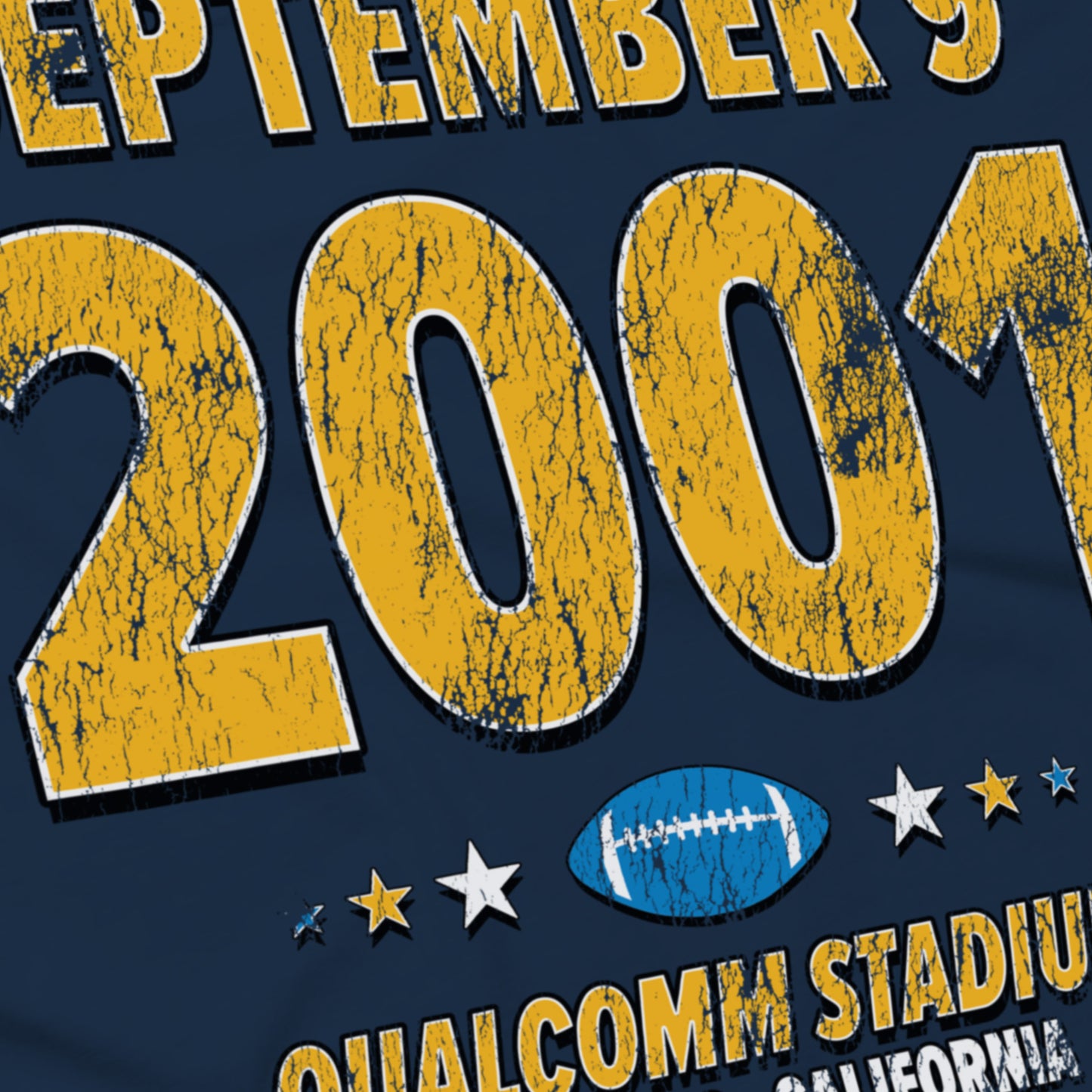San Diego Football – September 9, 2001 – Comfort Colors