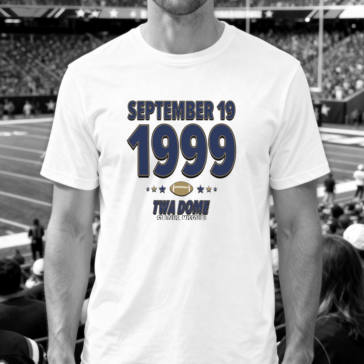 St. Louis Football – September 19, 1999 – Origin Tee (Black & White)