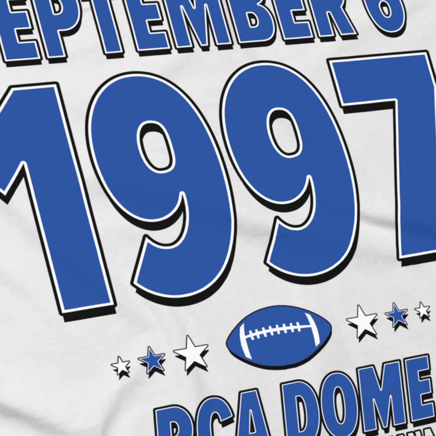 Indianapolis Football – September 6, 1997 – Origin Tee (Black & White)