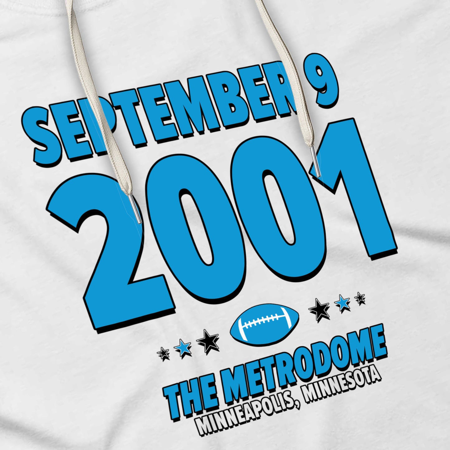 Carolina Football – September 9, 2001 – Hoodie (Black & White)