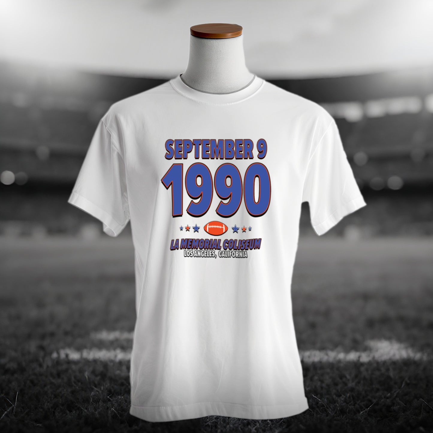 Denver Football – September 9, 1990 – Origin Tee (Black & White)