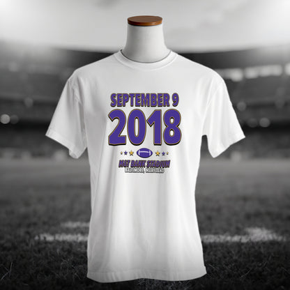 Baltimore Football – September 9, 2018 – Origin Tee (Black & White)