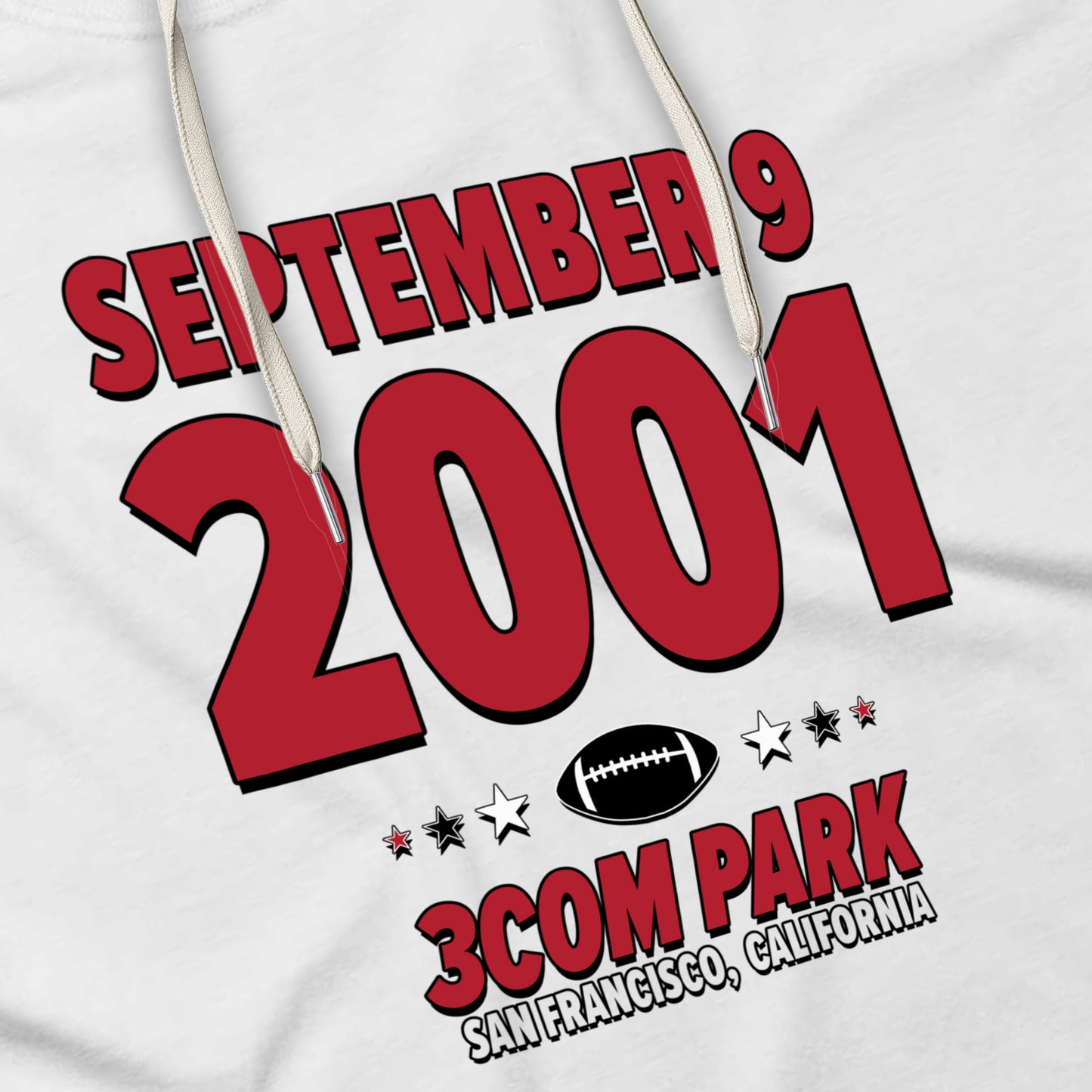 Atlanta Football – September 9, 2001 – Hoodie (Black & White)