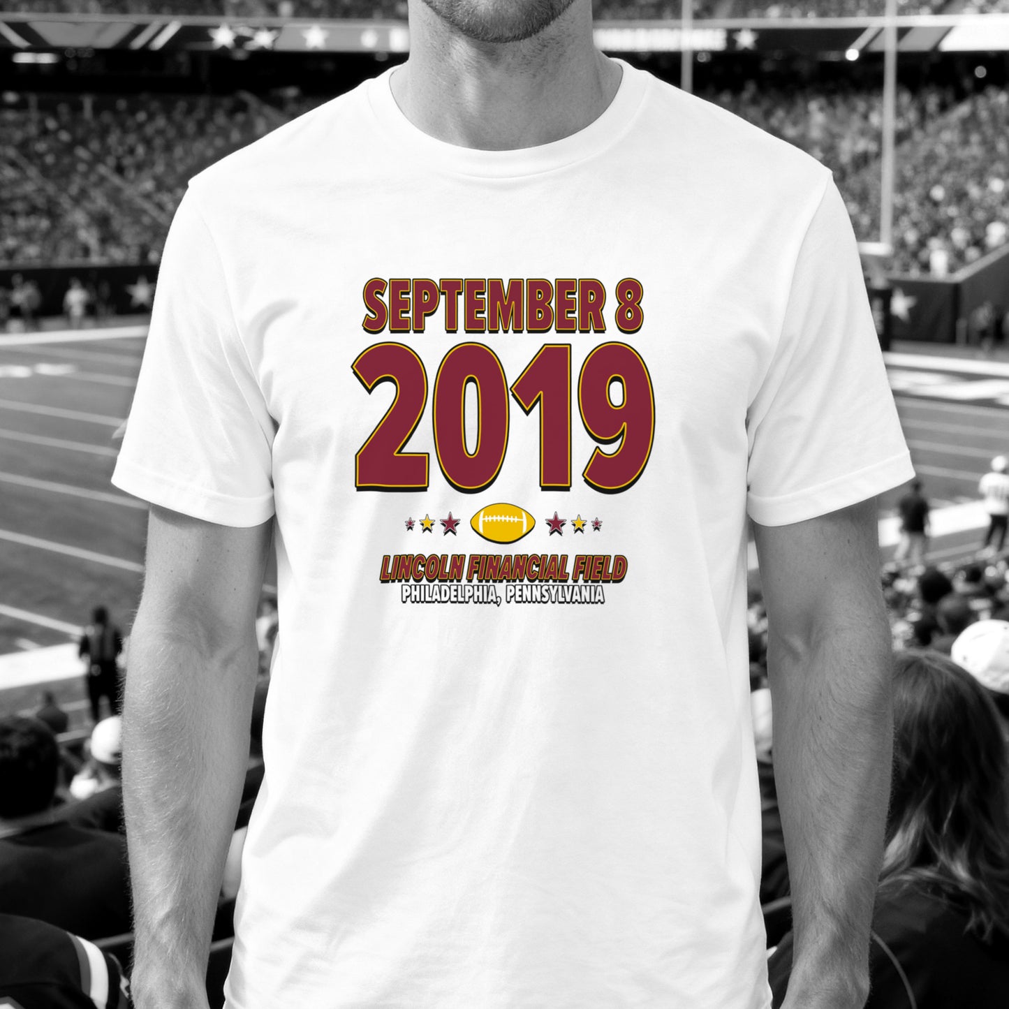 Washington Football – September 8, 2019 – Origin Tee (Black & White)