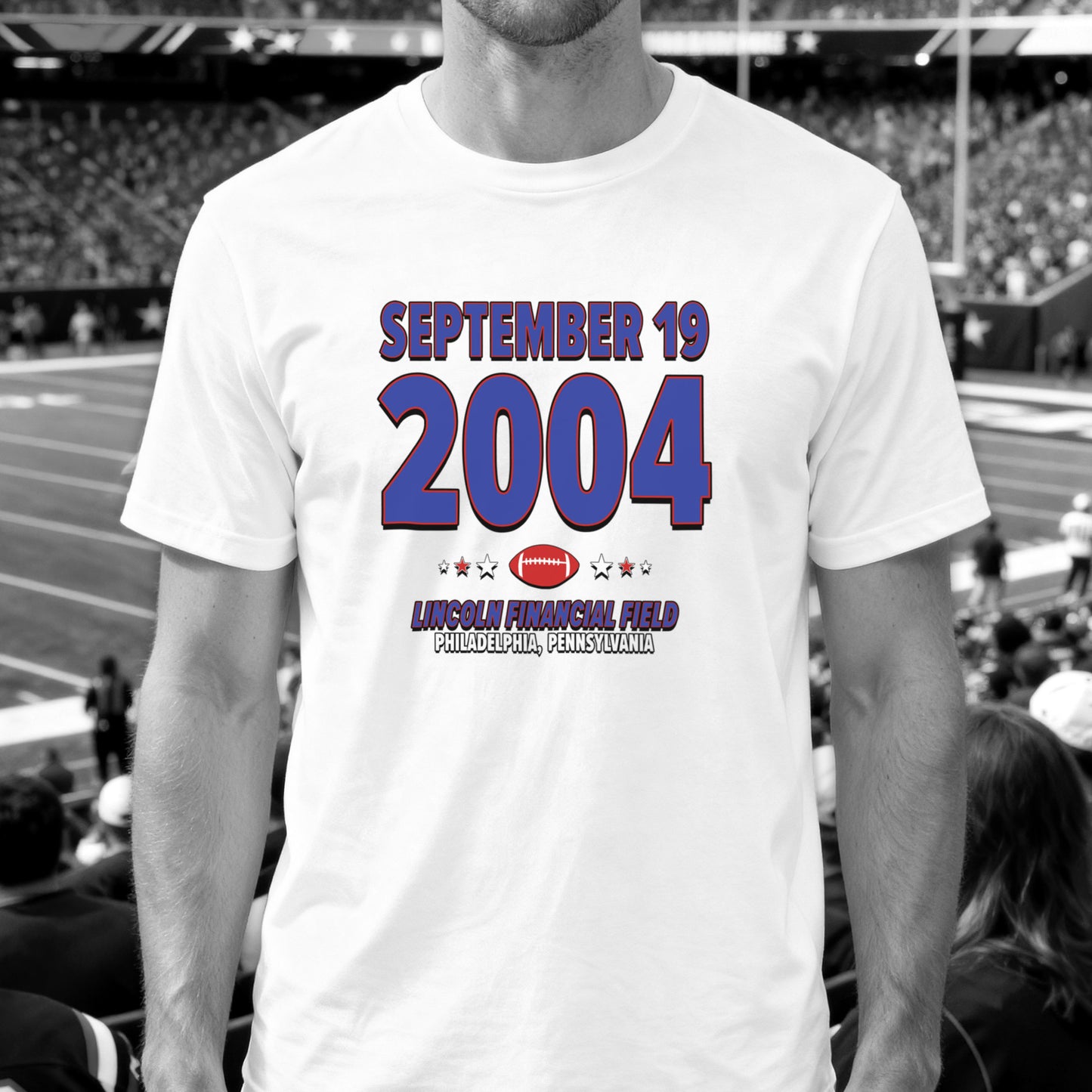New York Football – September 19, 2004 – Origin Tee (Black & White)