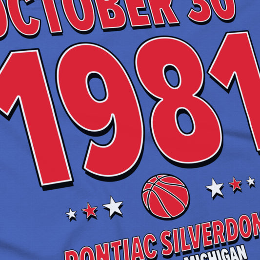 Detroit Basketball – October 30, 1981 – Origin Tee