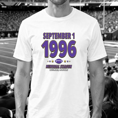 Baltimore Football – September 1, 1996 – Origin Tee (Black & White)