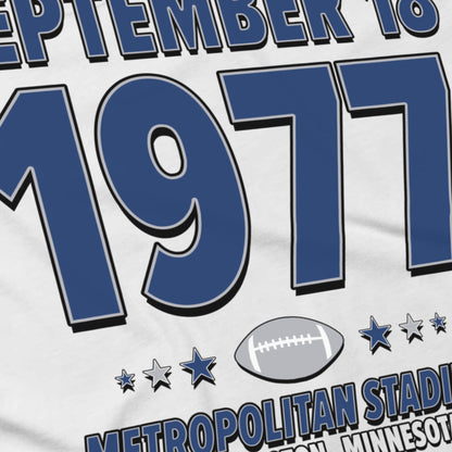 Dallas Football – September 18, 1977 – Origin Tee (Black & White)