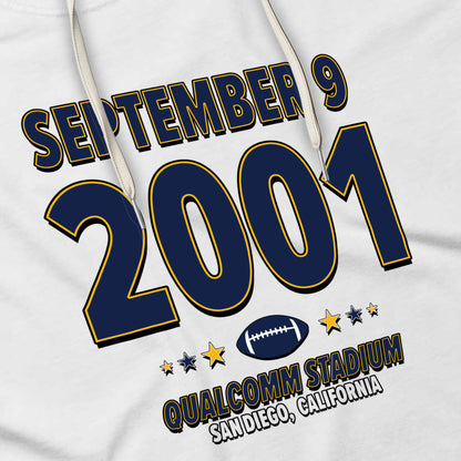 San Diego Football – September 9, 2001 – Hoodie (Black & White)