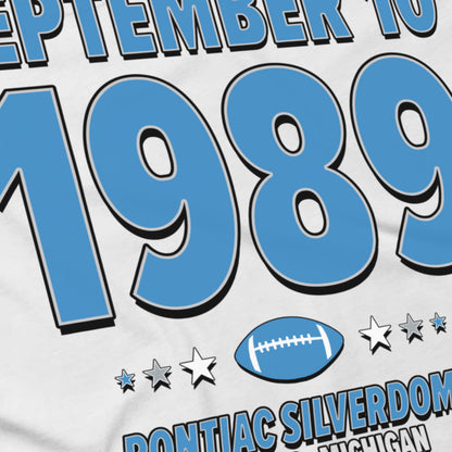 Detroit Football – September 10, 1989 – Origin Tee (Black & White)