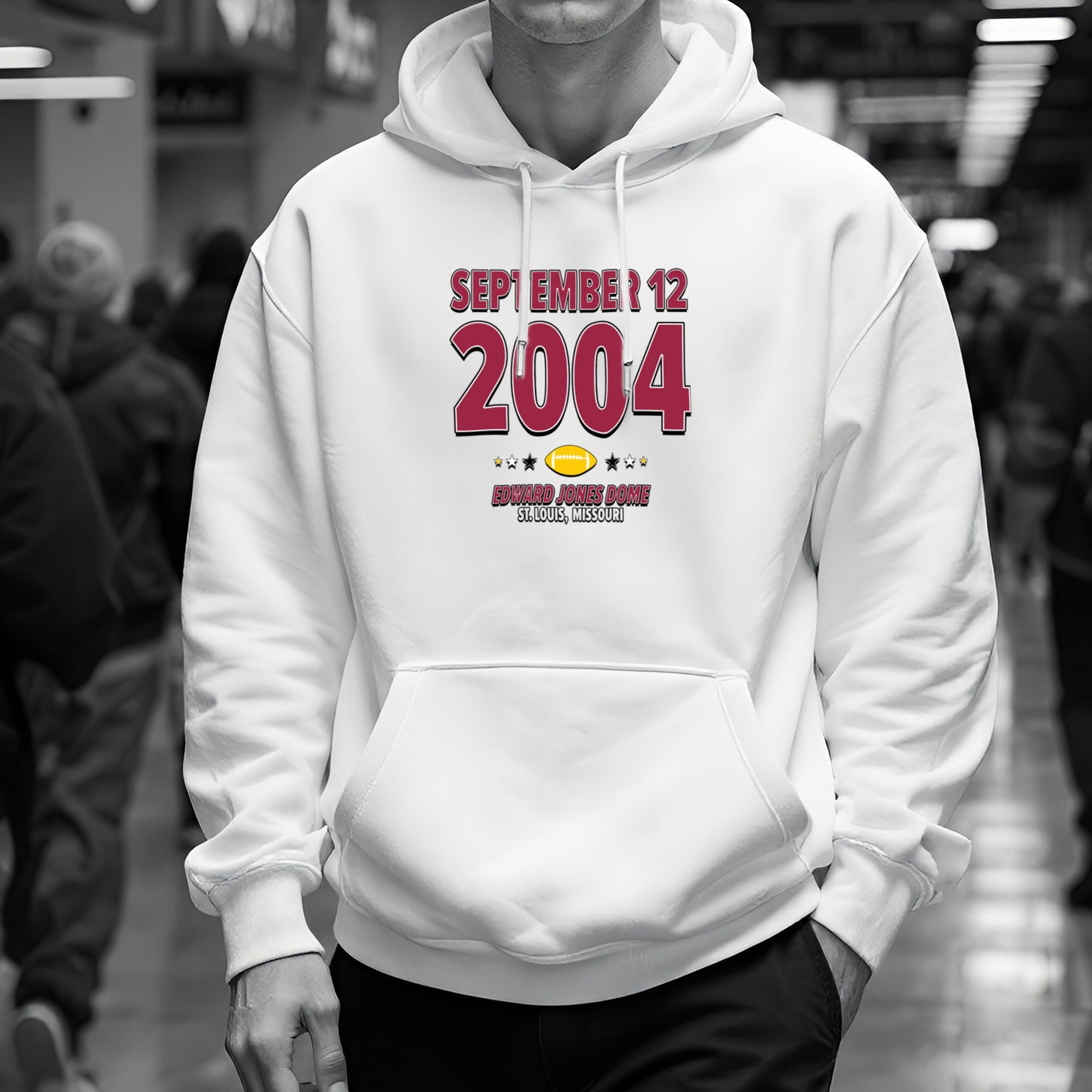 Arizona Football – September 12, 2004 – Hoodie (Black & White)