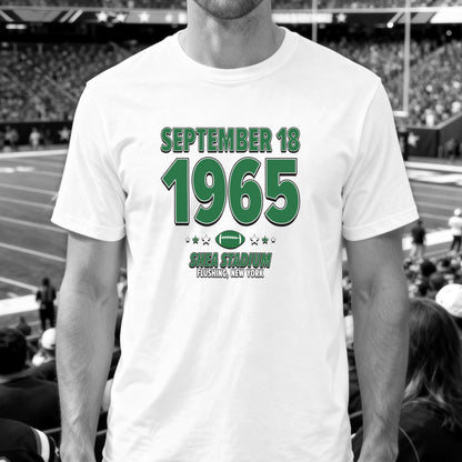 New York Football – September 18, 1965 – Origin Tee (Black & White)