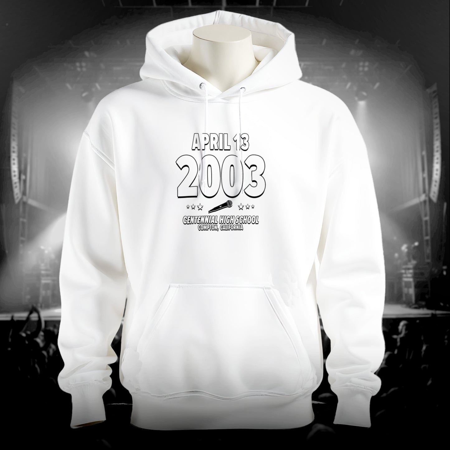 Hub City Butterfly – 2003 – Hoodie (Black & White)