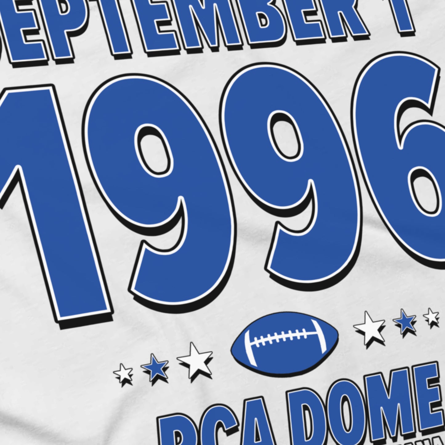 Indianapolis Football – September 1, 1996 – Origin Tee (Black & White)