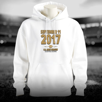 New Orleans Football – September 11, 2017 – Hoodie (Black & White)