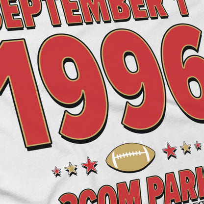 San Francisco Football – September 1, 1996 – Origin Tee (Black & White)