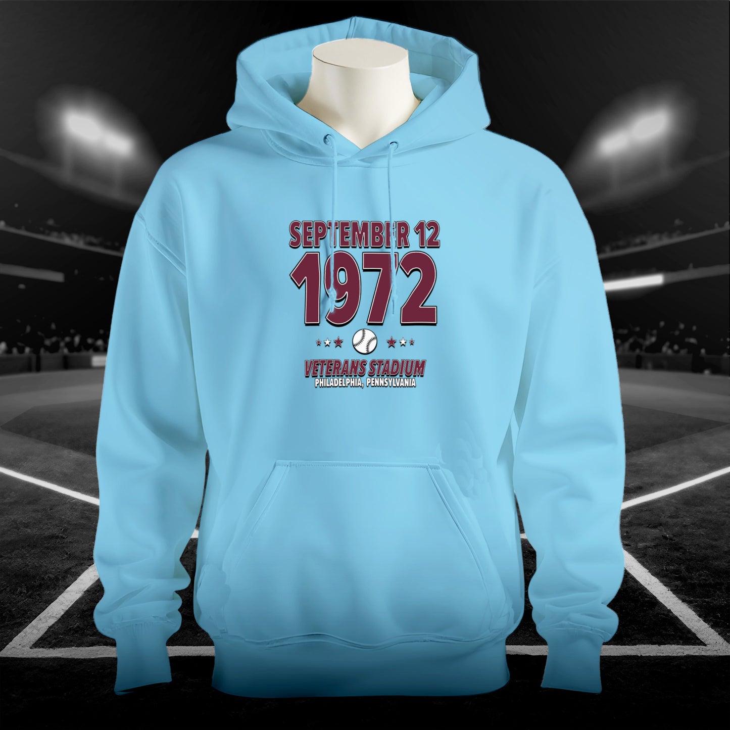 Philadelphia Baseball – September 12, 1972 – Hoodie
