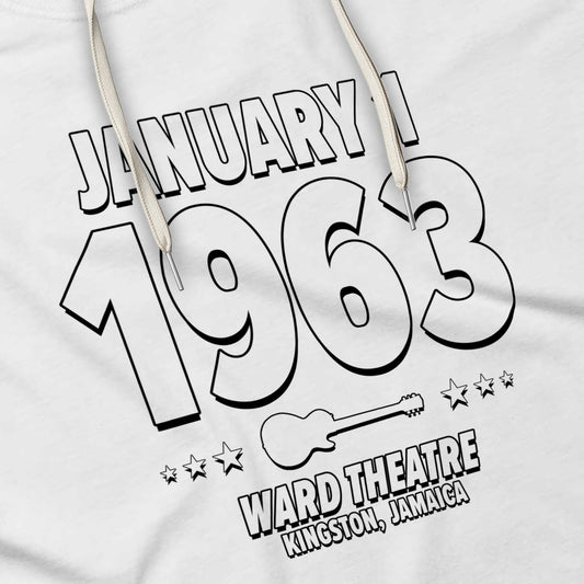 Kingston Vibes – 1963 – Hoodie (Black & White)