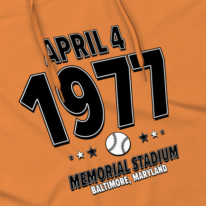 Baltimore Baseball – April 7, 1977 – Hoodie