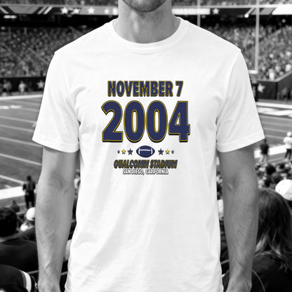San Diego Football – November 7, 2004 – Origin Tee (Black & White)