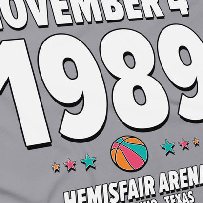 San Antonio Basketball – November 4, 1989 – Origin Tee