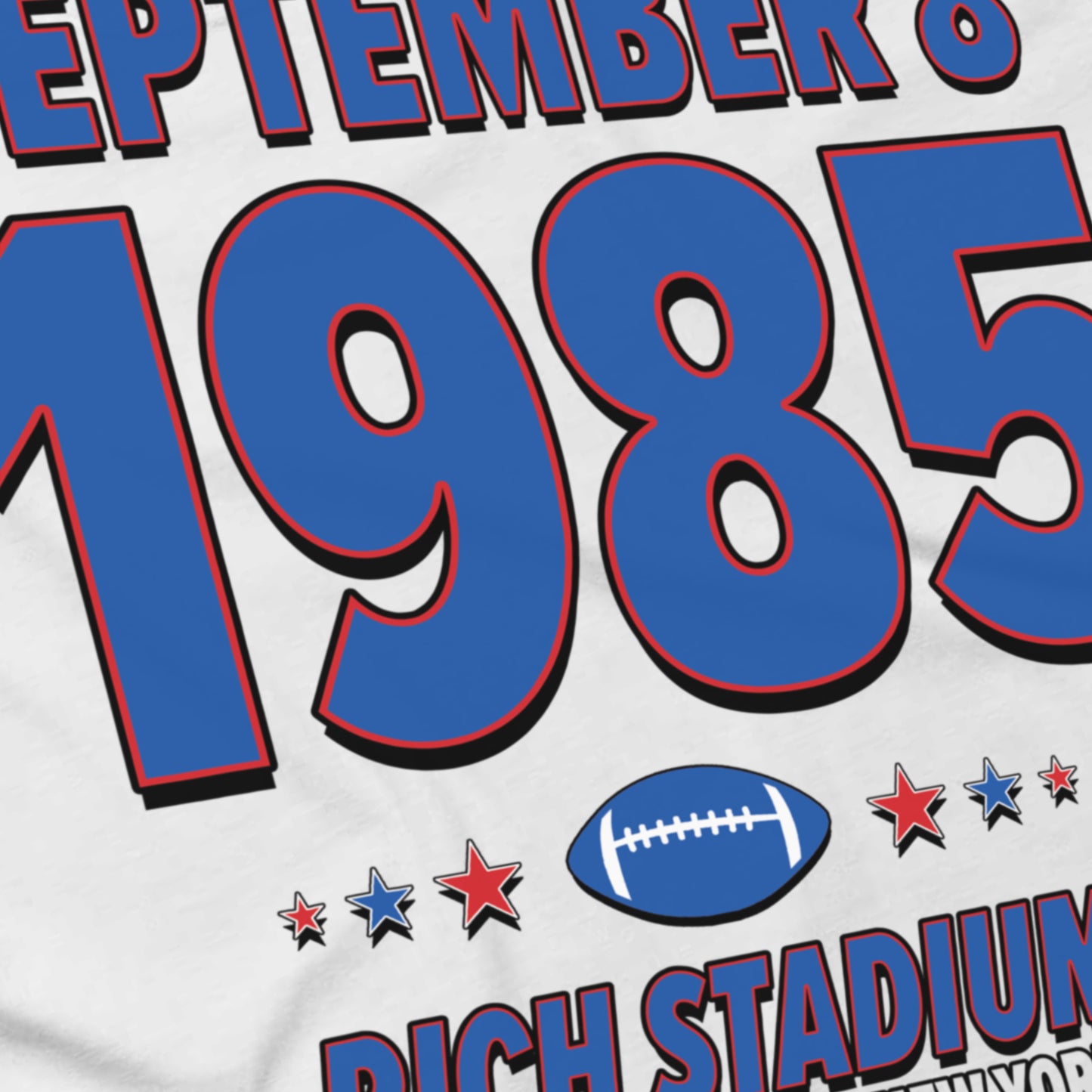 Buffalo Football – September 8, 1985 – Origin Tee (Black & White)