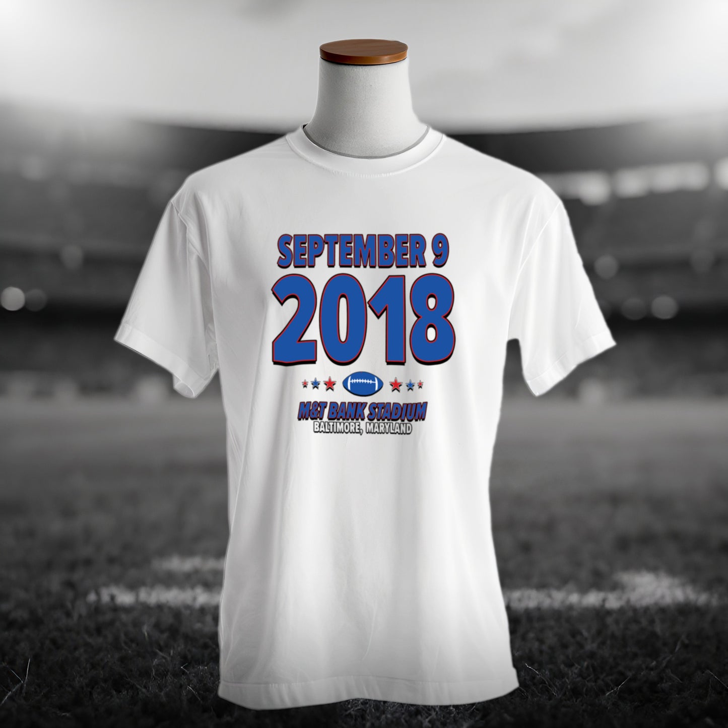 Buffalo Football – September 9, 2018 – Origin Tee (Black & White)