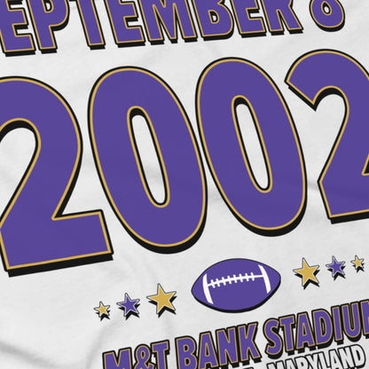 Baltimore Football – September 8, 2002 – Origin Tee (Black & White)