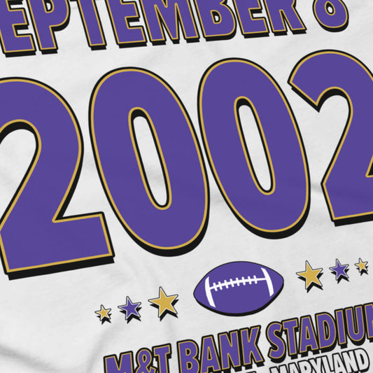 Baltimore Football – September 8, 2002 – Origin Tee (Black & White)