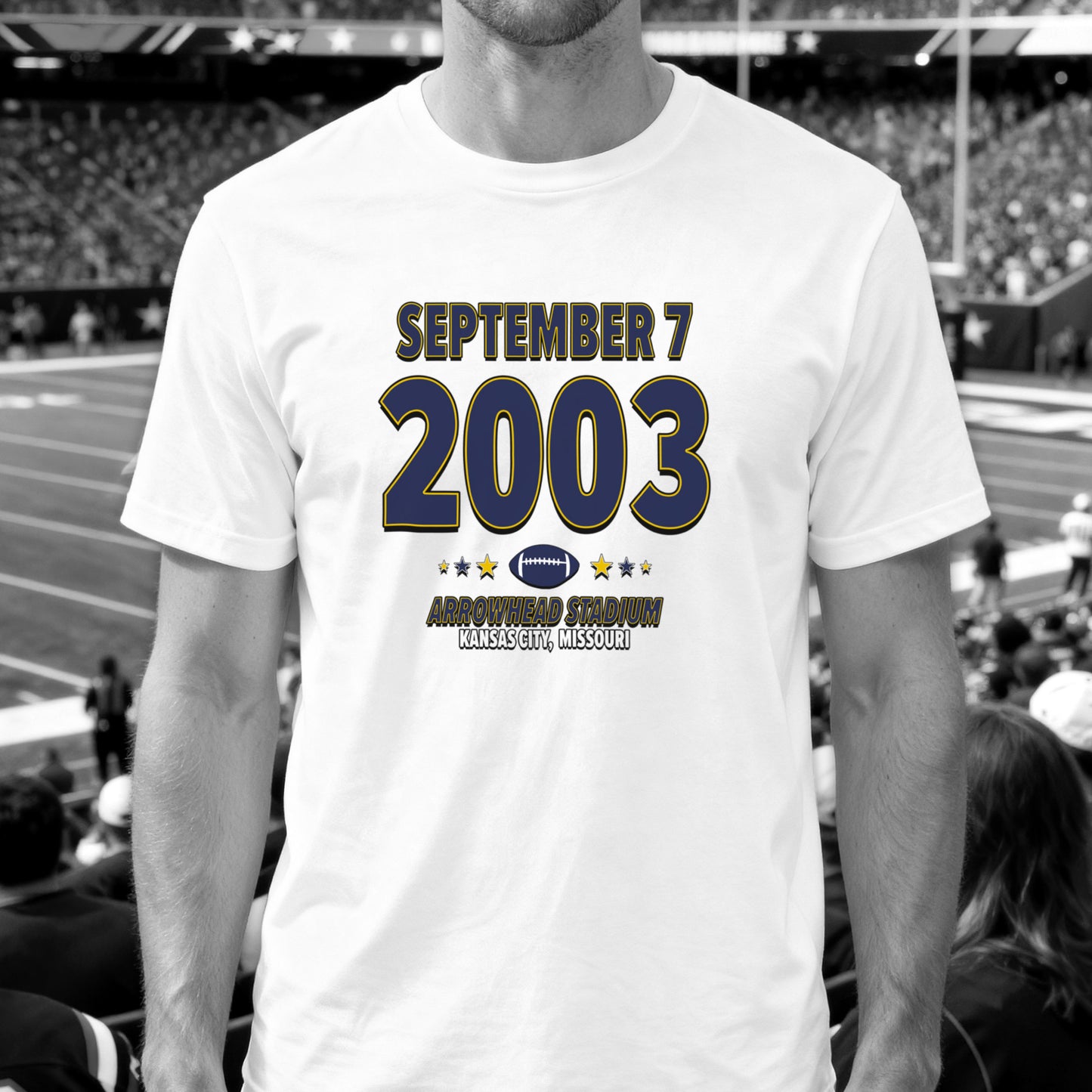 San Diego Football – September 7, 2003 – Origin Tee (Black & White)