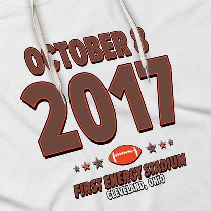 Cleveland Football – October 8, 2017 – Hoodie (Black & White)