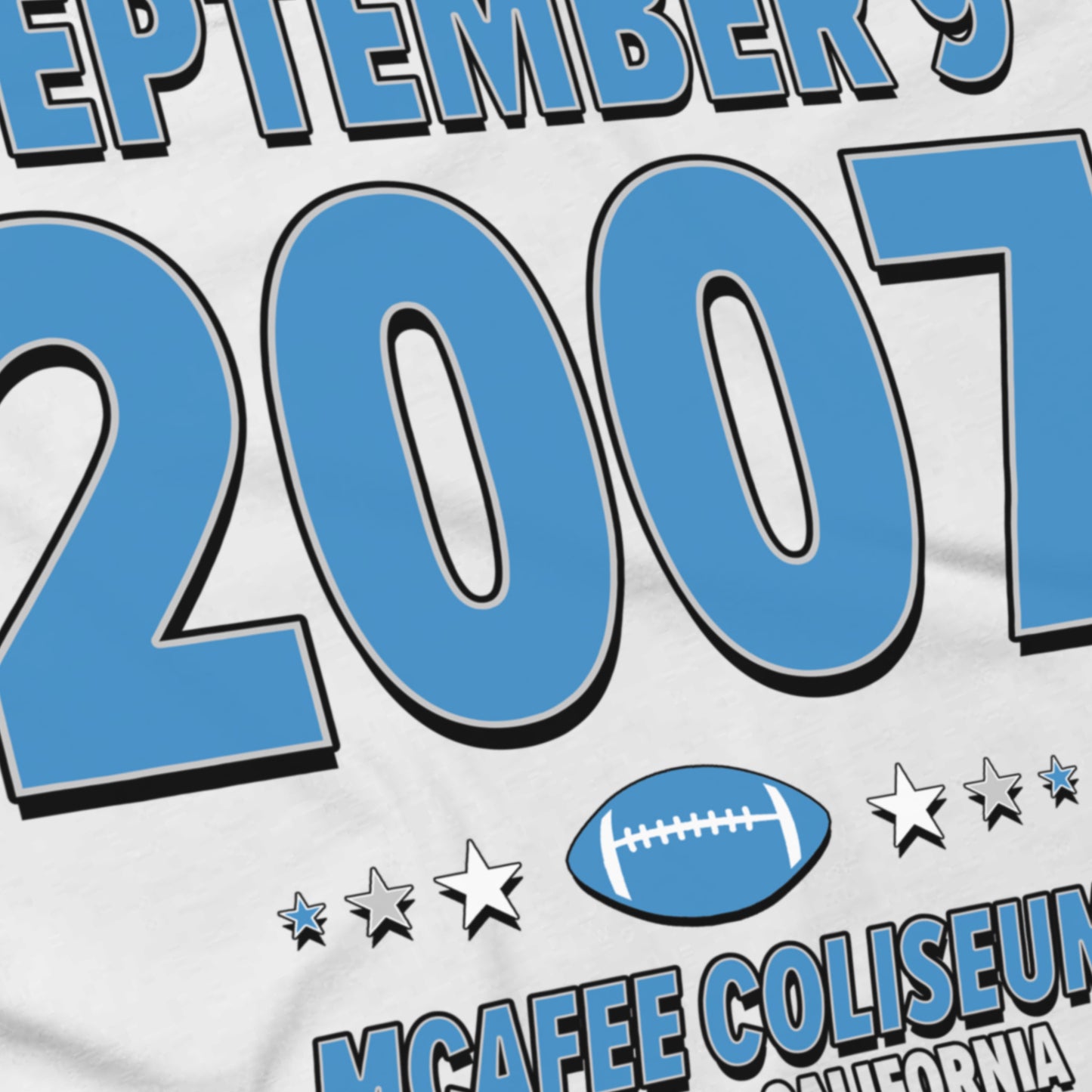 Detroit Football – September 9, 2007 – Origin Tee (Black & White)