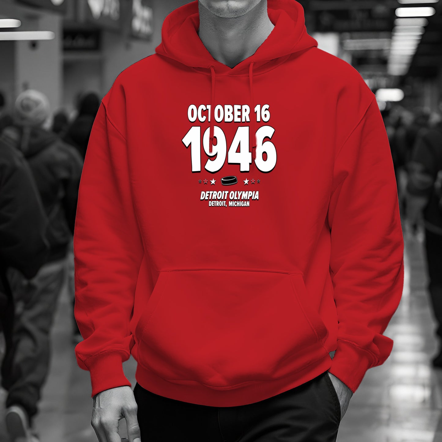 Detroit Hockey – October 16, 1946 – Hoodie