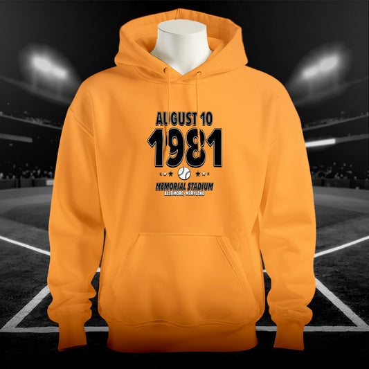 Baltimore Baseball – August 10, 1981 – Hoodie