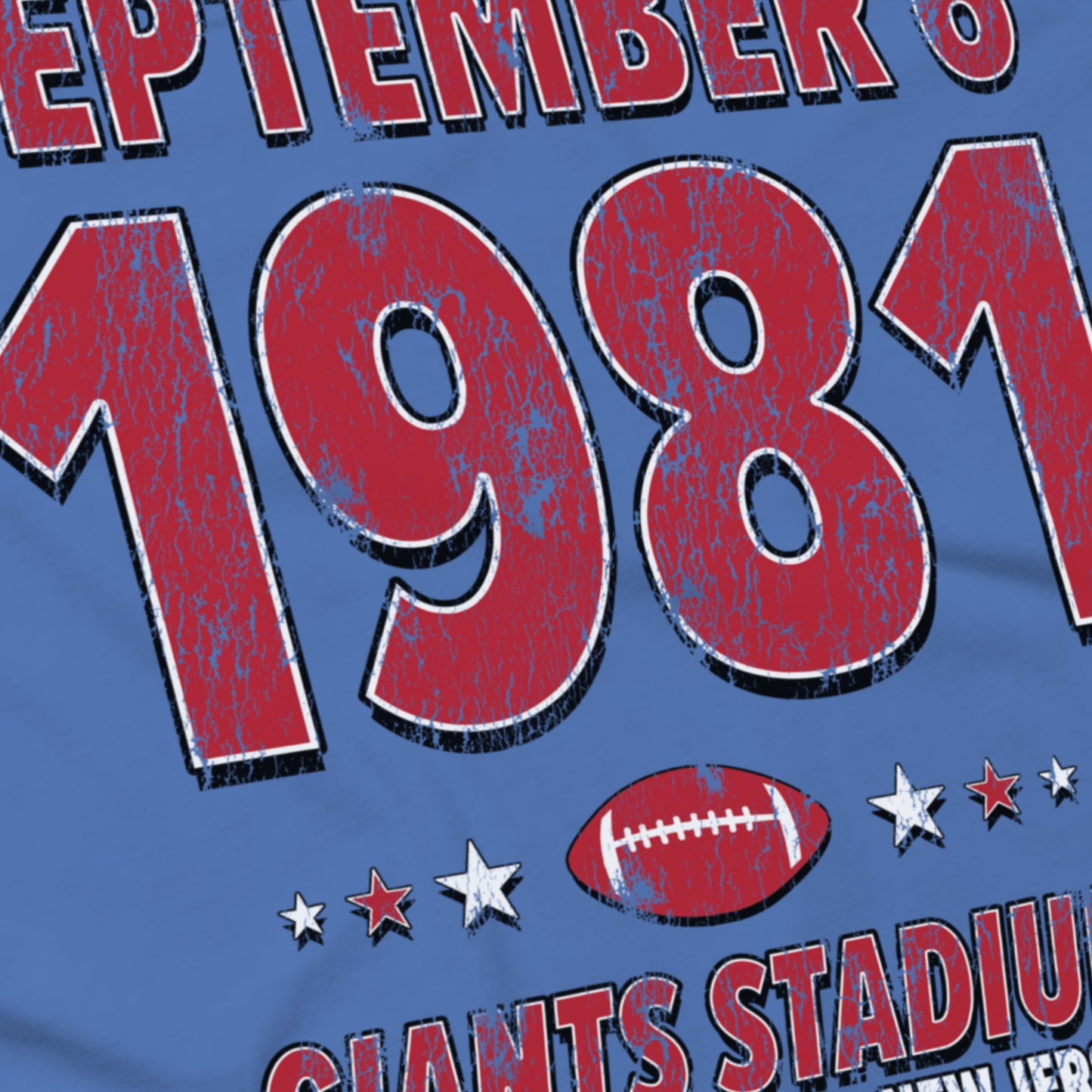 New York Football – September 6, 1981 – Comfort Colors