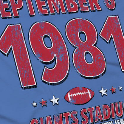 New York Football – September 6, 1981 – Comfort Colors