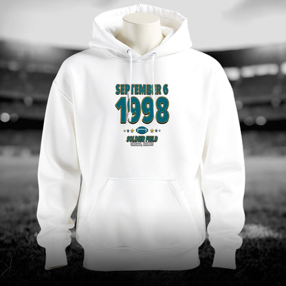 Jacksonville Football – September 6, 1998 – Hoodie (Black & White)