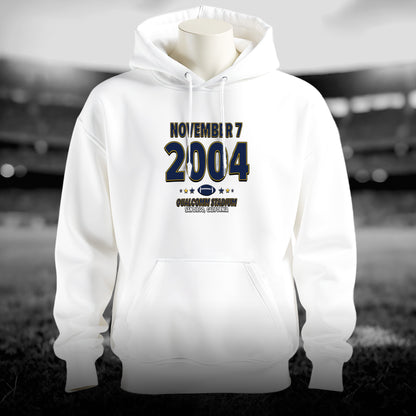 San Diego Football – November 7, 2004 – Hoodie (Black & White)