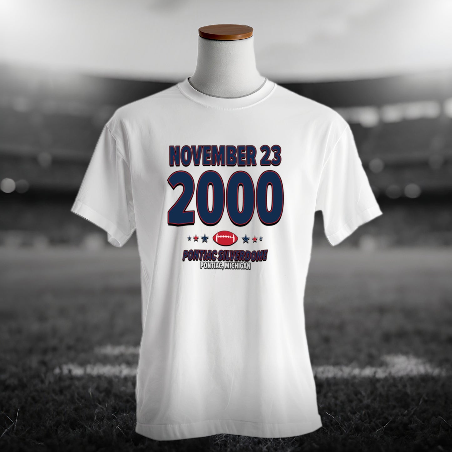 New England Football – November 23, 2000 – Origin Tee (Black & White)