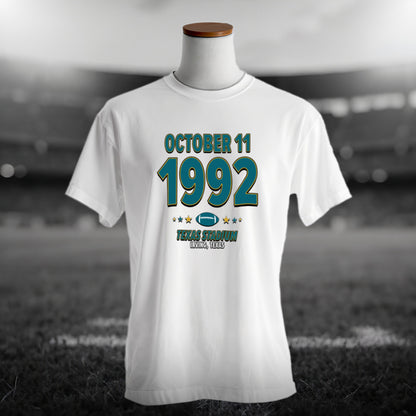 Jacksonville Football – October 11, 1992 – Origin Tee (Black & White)