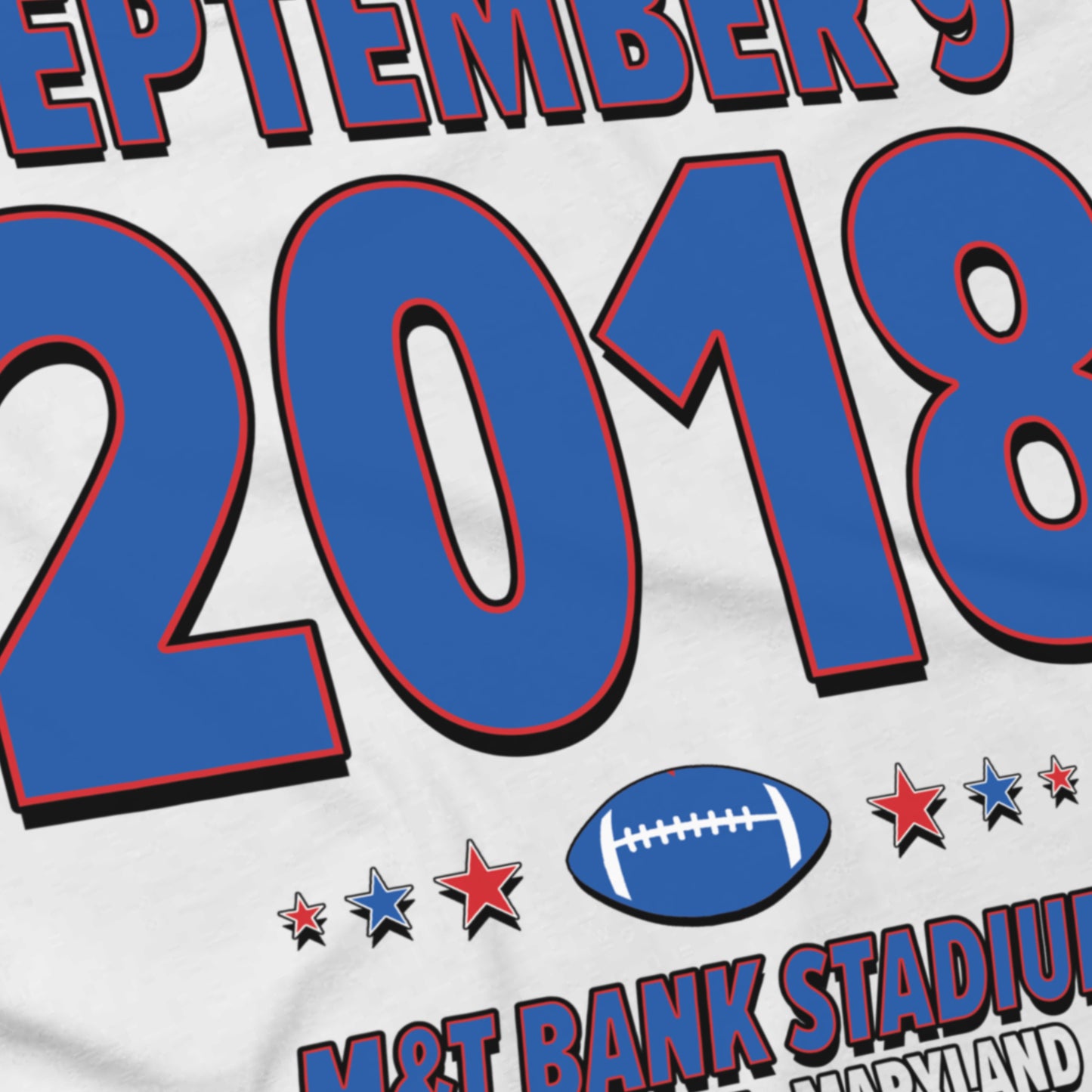 Buffalo Football – September 9, 2018 – Origin Tee (Black & White)