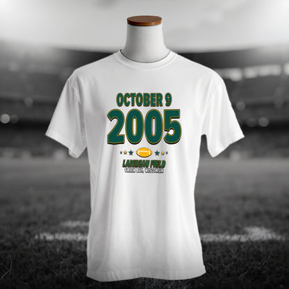 Green Bay Football – October 9, 2005 – Origin Tee (Black & White)