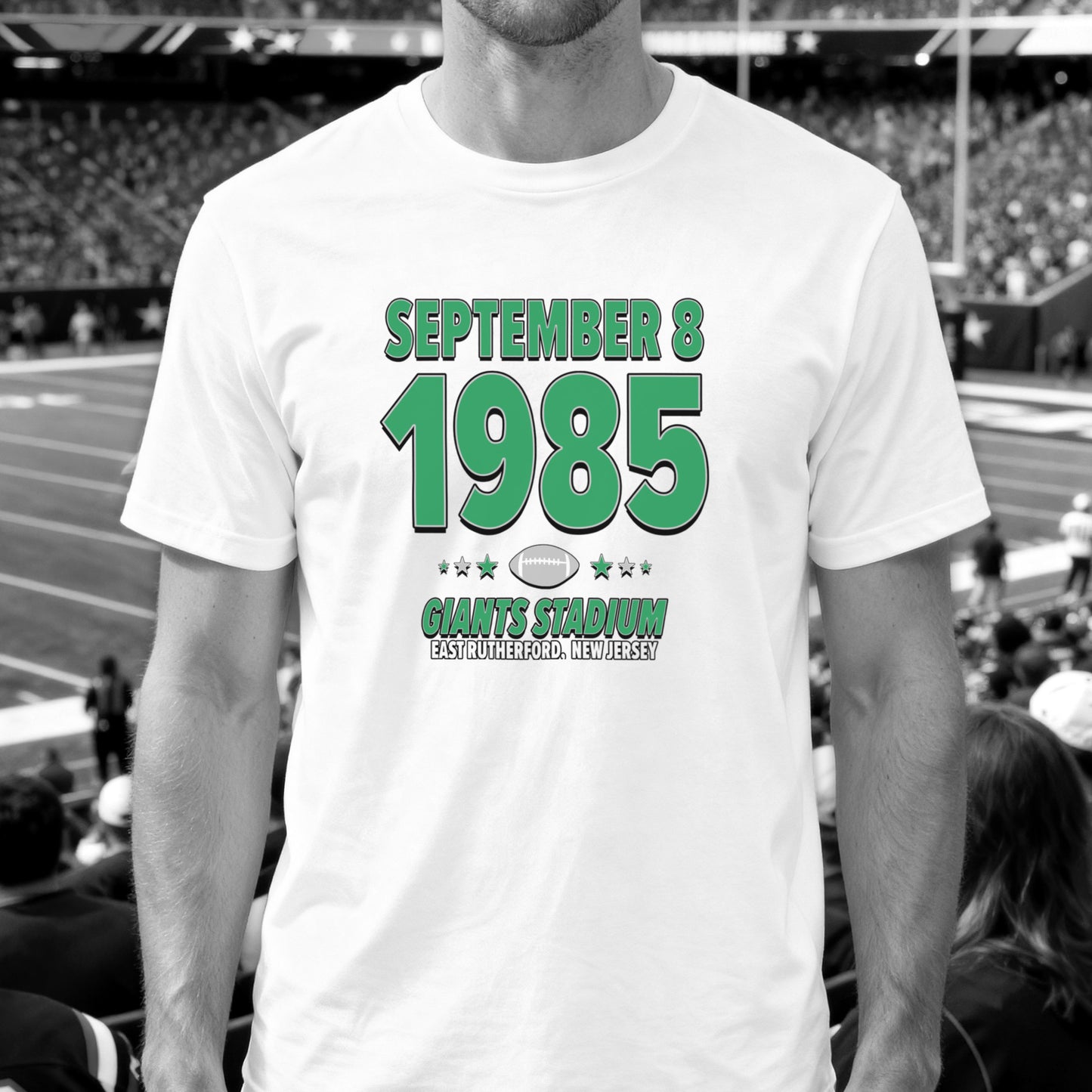 Philadelphia Football – September 8, 1985 – Origin Tee (Black & White)