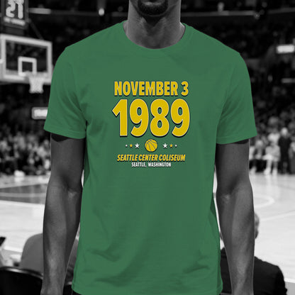 Seattle Basketball – November 3, 1989 – Origin Tee