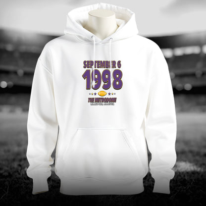 Minnesota Football – September 6, 1998 – Hoodie (Black & White)