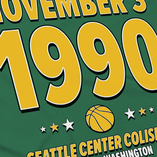 Seattle Basketball – November 3, 1990 – Origin Tee