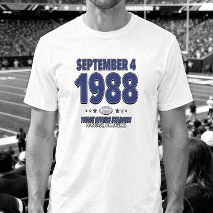Dallas Football – September 4, 1988 – Origin Tee (Black & White)
